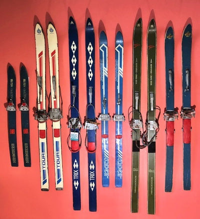 Vintage Mid Century Collection of Tyrollean Skis - 6 pairs