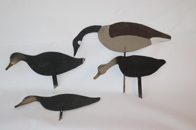 Vintage Duck and Geese (Decoy) Silhouettes - S/4
